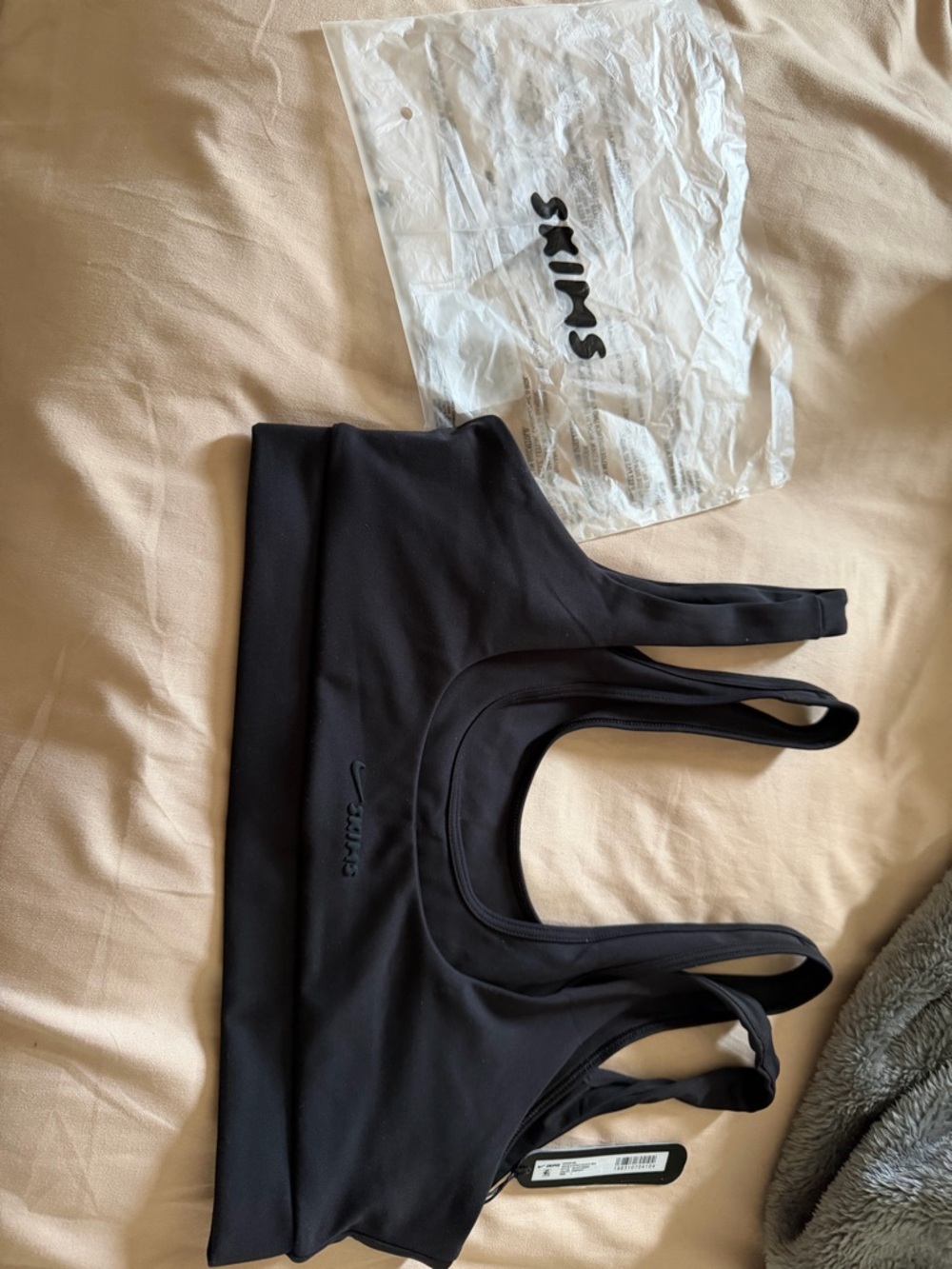 Women’s Black Sports Bra — Comfortable Support
